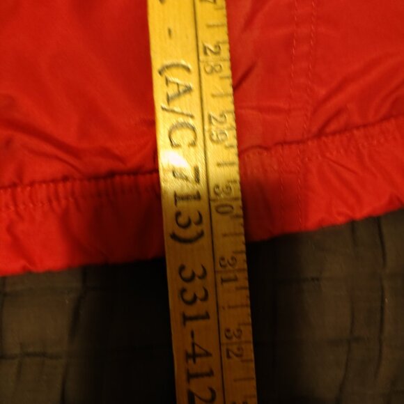 VINTAGE Columbia Sport Jacket Women's Medium Red Full Zip Hooded Ski Baggy - Picture 14 of 16